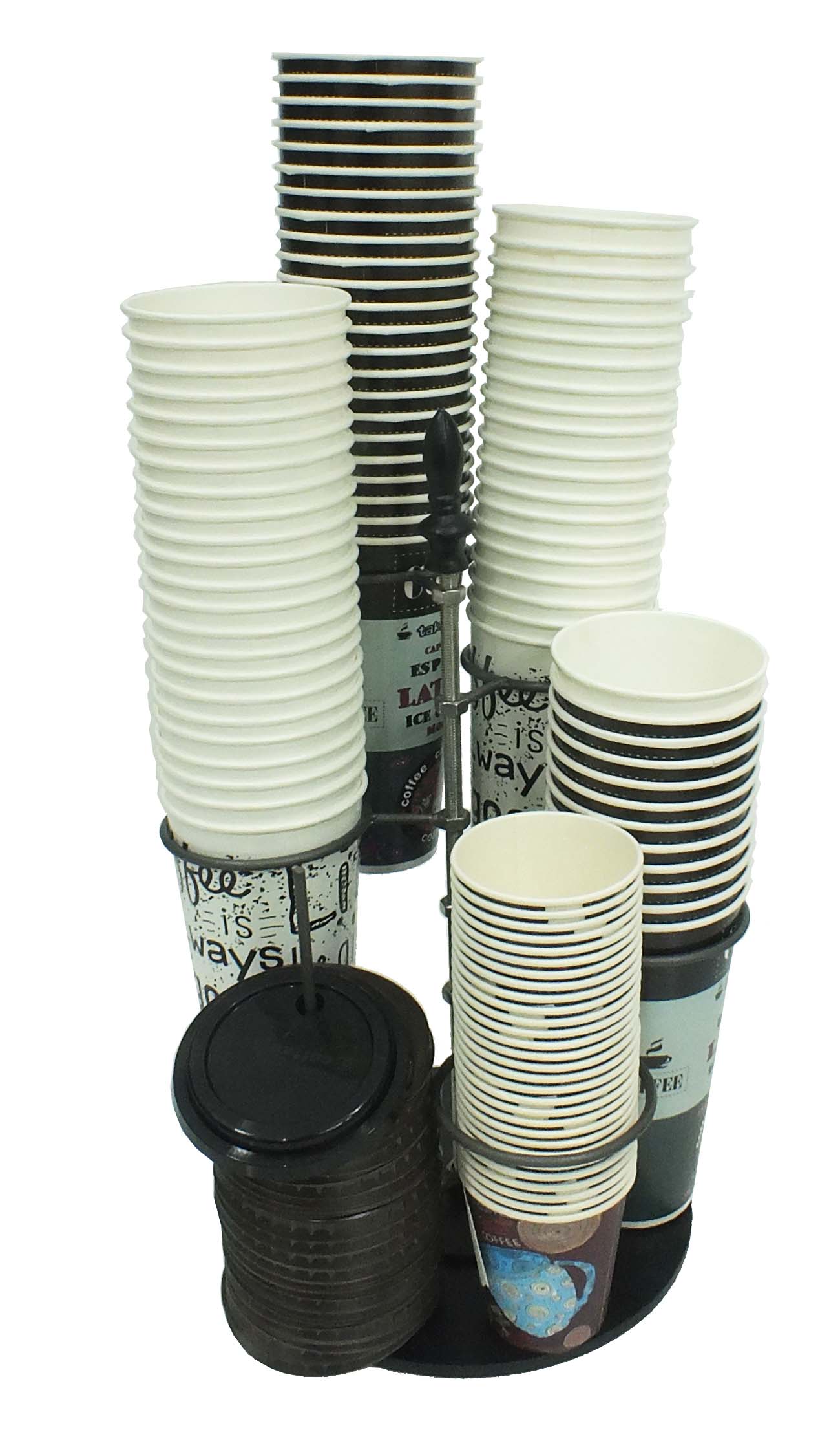 FF 211-5-1ขาตั้งวางถ้วยกาแฟปรับได้ 5 วง+ฐานวางฝา รุ่นTwist