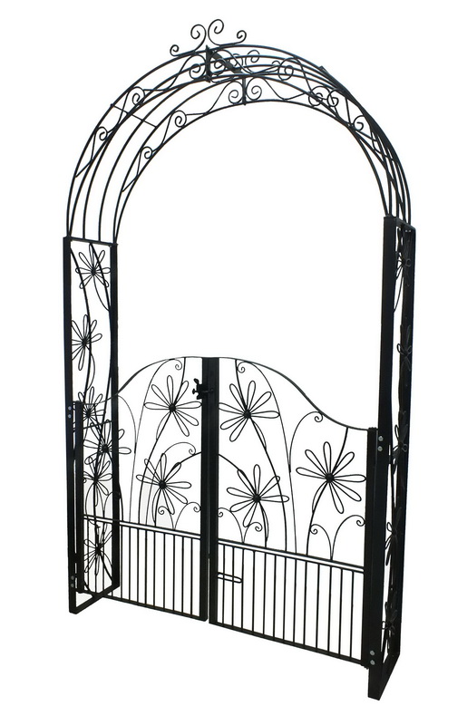 GG 010-125 DR Arched door ซุ้มประตูลายทุ่งดอกไม้