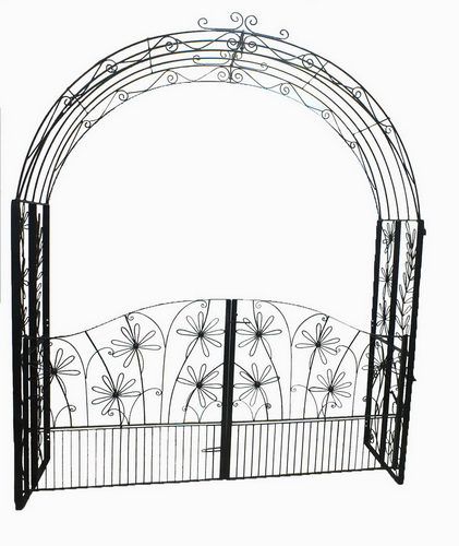 GG 010-200 DR  Arched door ซุ้มประตูลายทุ่งดอกไม้